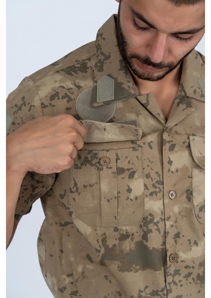 Gömlek Kısa Kol Kamuflaj - 421 indirimleri