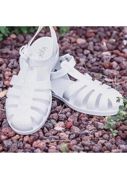 Biarritz Brillo Kadın Beyaz Rugan Sandalet S10258-001 fırsatları
