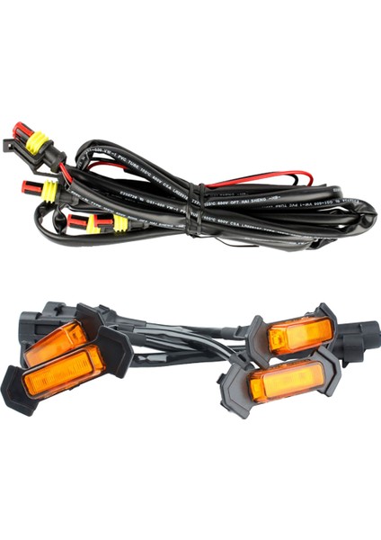 Toyota Tacoma Trd 2016 -2020 Için Ön Izgara Aydınlatma LED Izgara Işıkları Kiti 4 Adet (Amber Kabuk Sarı Işık) (Yurt Dışından)