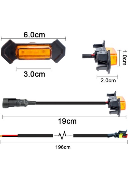 Toyota Tacoma Trd 2016 -2020 Için Ön Izgara Aydınlatma LED Izgara Işıkları Kiti 4 Adet (Amber Kabuk Sarı Işık) (Yurt Dışından) indirimleri