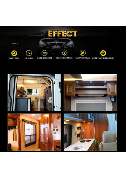 12PCS G4 Puck Işıkları LED Ampuller Yan Pin Tabanı Yuvarlak G4 5050 12SMD LED Rv Camper Işık Ev Okuma Işığı, Sıcak Beyaz (Yurt Dışından) indirimleri