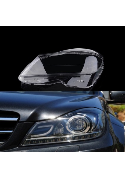Far Şeffaf Lens Abajur Kapağı Mercedes-Benz C-Class W204 C180 C200 C260 2011-2013 Için Fit, Kafa Işık Muhafazası Sağ (Yurt Dışından) indirimleri