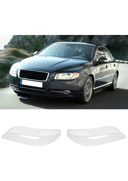 Araba Ön Sol Far Kapağı Şeffaf Abajur Far Kapağı Kabuk Maske Lens Volvo S80 S80L 2008-2015 (Yurt Dışından) modelleri
