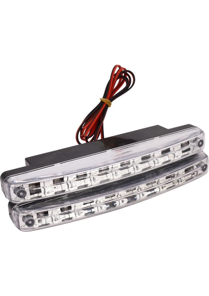 Yeni 2 Adet Yüksek Kalite Süper Beyaz 8 LED Gündüz Farları 12 V Dc Far Evrensel Park Lambası 12 V (Yurt Dışından)