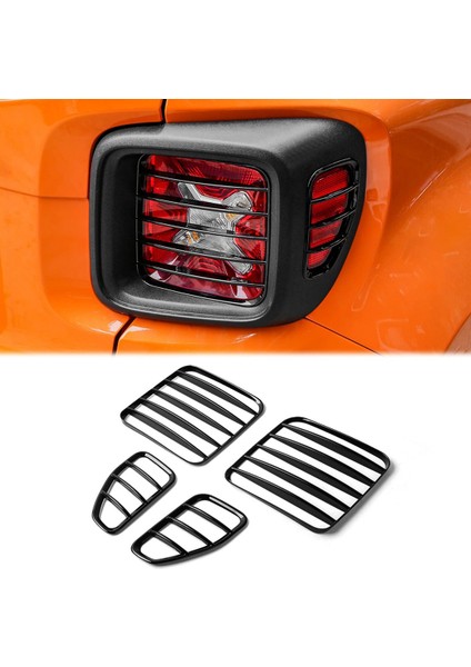 Kuyruk Işık Lambası Panjur Kapakları Abs Arka Stop Lambası Koruma Jeep Renegade 2016 2017 2018 2019 2020 2021, Siyah (Yurt Dışından) fiyatları