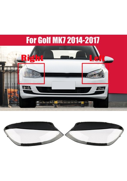 Golf 7 Için Mk7 2014 2015 2016 2017 Araba Far Kapağı Şeffaf Lens Far Abajur Kabuk (Sağ Taraf) (Yurt Dışından) modelleri