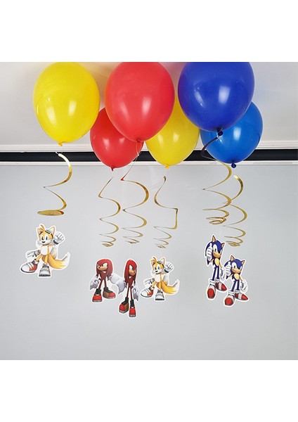Sonic Balonlu Tavan Süsü 6'lı