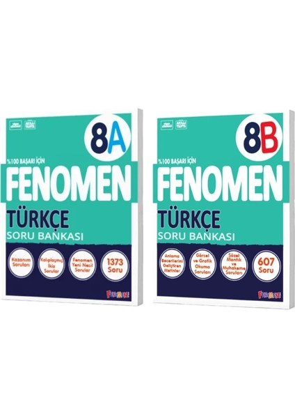 8. Sınıf Türkçe A Soru Bankası - B Soru Bankası 2'li Set