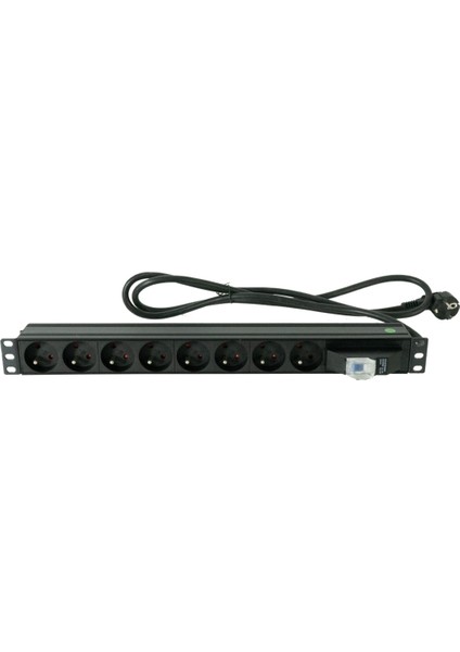 1u 19" 8xalman Alüminyum On-Off Swıtch Fransız Fiş 1,5m Pdu