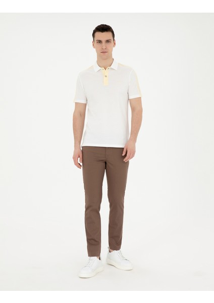 Erkek Kahverengi Slim Fit Kanvas Pantolon 50289196-VR029 modelleri