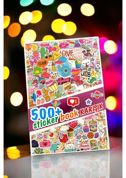 500+ Sticker Book Etiket Kitabı Sticker Defteri A5 Boyut Etiket Seti