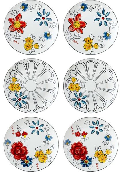 Fiore Pasta Tabağı 6 Kişilik