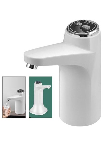 Otomatik Su Pompası Dispenseri 600ML USB Şarjlı Kablosuz Beyaz (Yurt Dışından) fiyatları