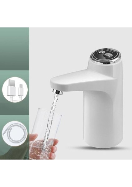 Otomatik Su Pompası Dispenseri 600ML USB Şarjlı Kablosuz Beyaz (Yurt Dışından) fırsatları