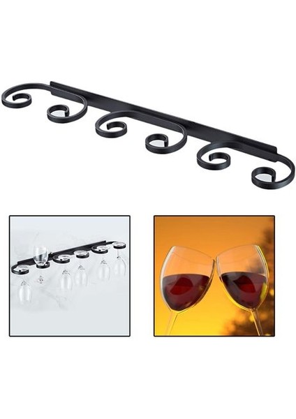 Şarap Bardakları Tutucu Saklama Standı Aksesuarları 6 Bardak Için Punch-Free (Yurt Dışından) fiyatları