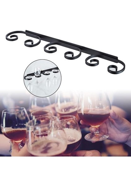 Şarap Bardakları Tutucu Saklama Standı Aksesuarları 6 Bardak Için Punch-Free (Yurt Dışından) modelleri