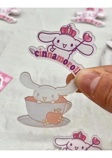 Kağıt Gemi Dükkan Sanrio Cinnamoroll Karakterli Rozet Seti 2'li