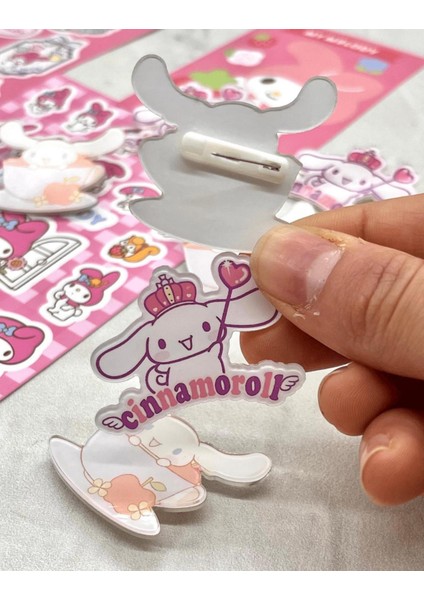 Kağıt Gemi Dükkan Sanrio Cinnamoroll Karakterli Rozet Seti 2'li