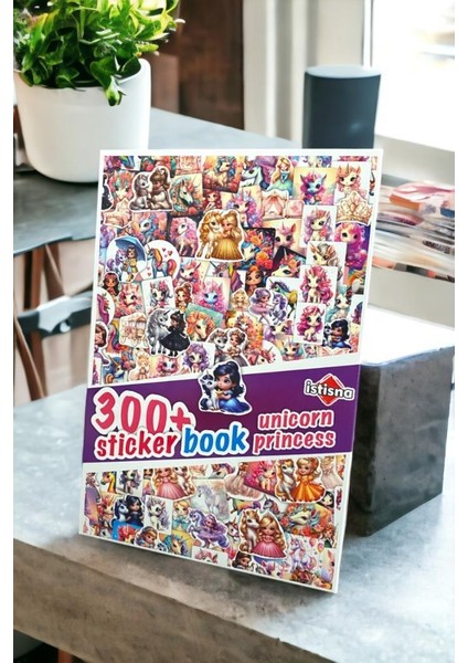 Unicorn Prensesler Sticker Book Etiket Kitabı Sticker Defteri A5 Boyut Etiket Seti