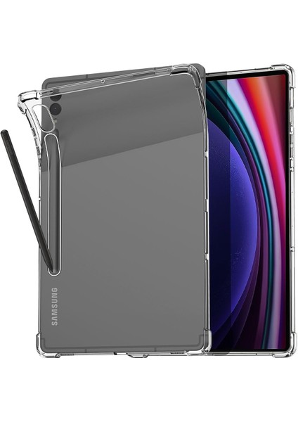 Samsung Galaxy Tab Tab S8 Ultra 14.6 Antishock Köşe Korumalı Şeffaf Shockproof Esnek Kılıf Sm- X900 X906