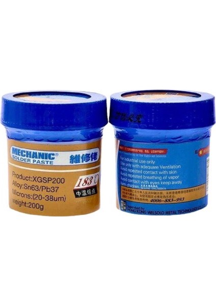 Krem Sıvı Lehim Mechanic Solder Paste 200 Gr Xgsp200 183 Derece