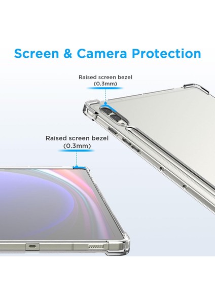 Samsung Galaxy Tab Tab S8 Ultra 14.6 Şeffaf Shockproof Kılıf ve Ekran Koruyucu Sm- X900 X906 fırsatları