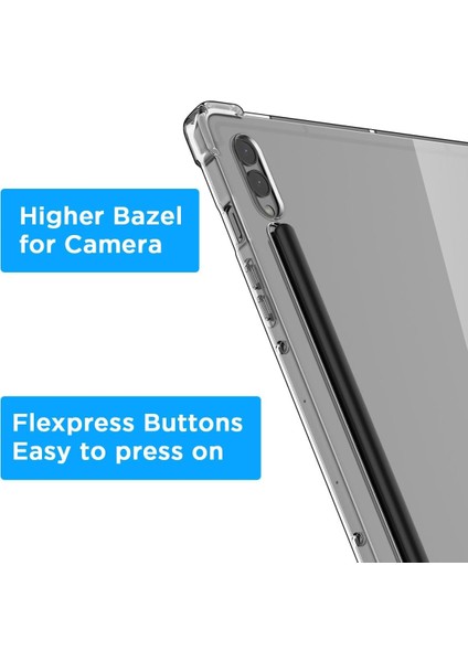 Samsung Galaxy Tab Tab S8 Ultra 14.6 Antishock Köşe Korumalı Şeffaf Shockproof Esnek Kılıf Sm- X900 X906