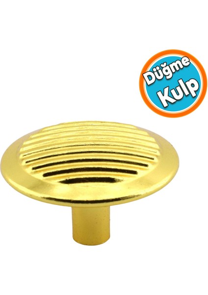 Yuvarlak Kulp Mobilya Mutfak Dolabı Çekmece Dolap Kulpları Kapak Kulpu Kulbu Metal Gold