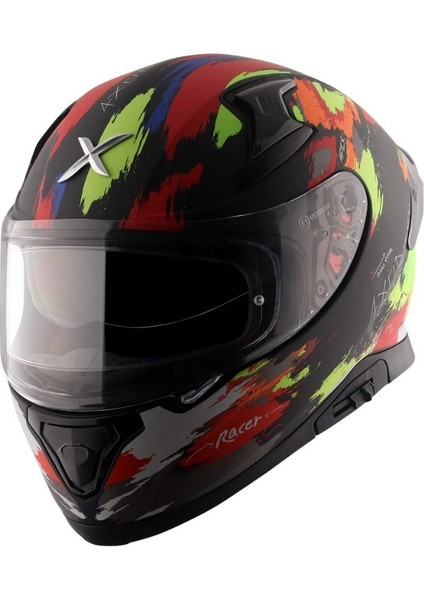 Apex Racer - Dull Black Neon Yellow / Dkny - Motosiklet Kask fırsatları