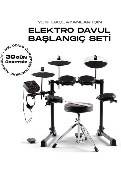 ALESIS DEBUT KIT Aksesuarlı Elektronik Davul Seti