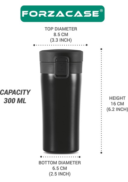 Paslanmaz Çelik 500 ml 8 Saat Sıcak Soğuk Tutan Çay Kahve Su Termosu - FC436