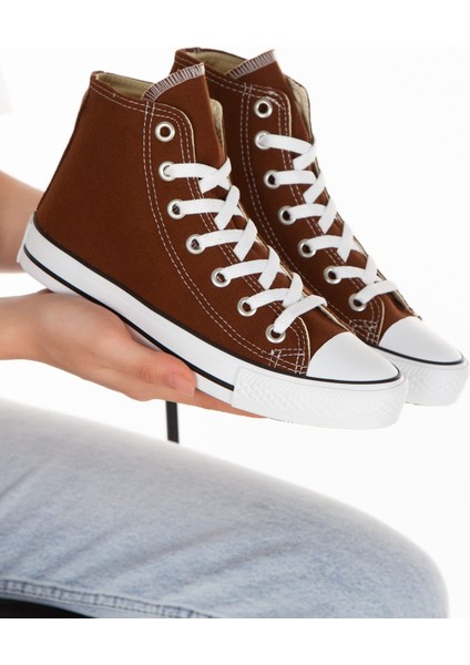 Günlük Keten Rahat Bilekli Uzun Convers Sneaker Spor Ayakkabı