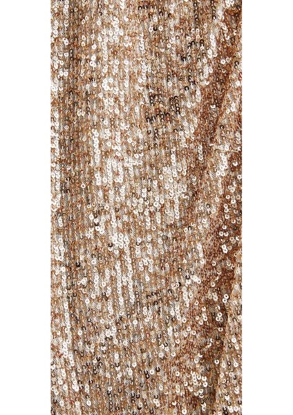 Hilaltrend Zara Pulpayet Işlemeli Gold Abiye Elbise fırsatları