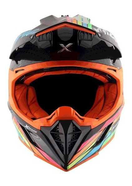 X-Cross X2 - Black Grey / Kgr - Motosiklet Kask