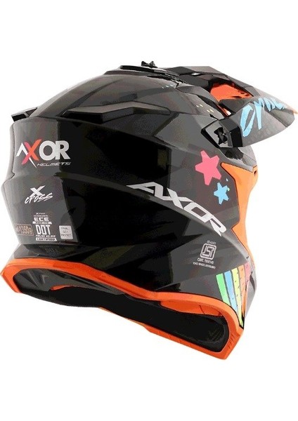 X-Cross X2 - Black Grey / Kgr - Motosiklet Kask