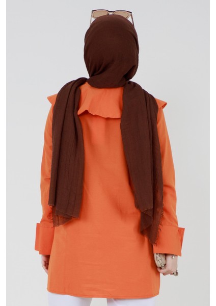 Büyük Yakalı Gömlek-Turuncu indirimleri