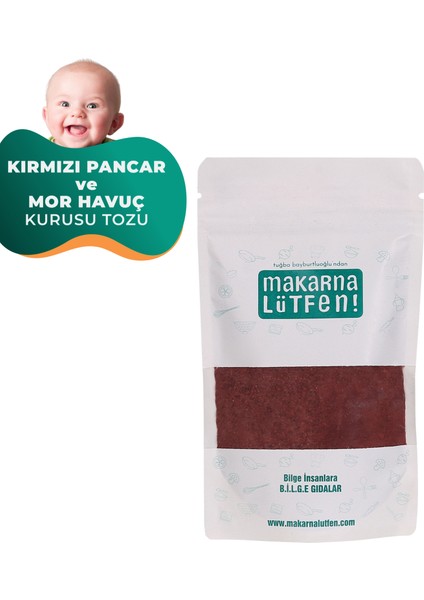 Kırmızı Pancar ve Mor Havuç Kurusu Tozu