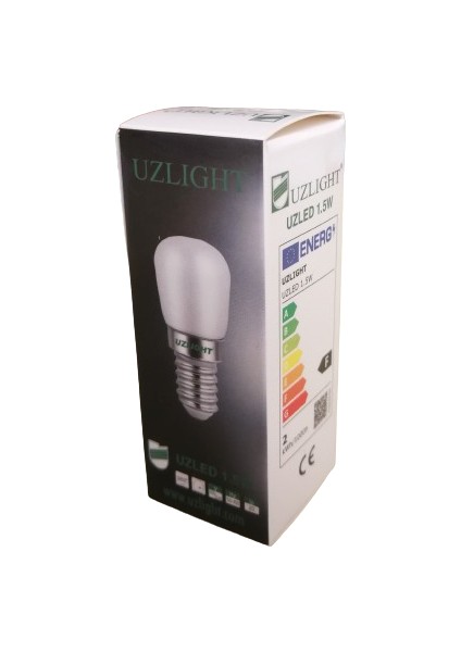 Uzled 1,5W LED Ampul E14 3000K Buzdolabı Ampulü