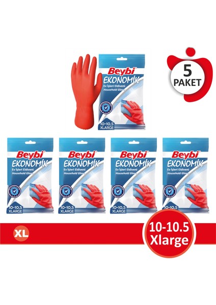 Ekonomik Ev Işleri ve Bulaşık Eldiveni - 5 Çift