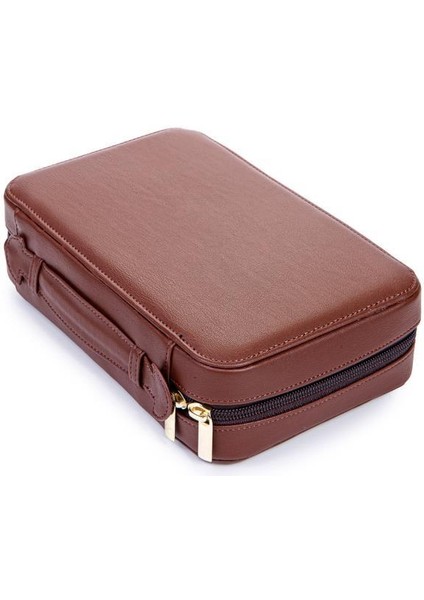 Pq Çakmak Kesicili Koyu Kahverengi Deri Puro Taşıma Çantası fiyatları