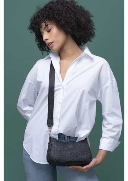United Colors Of Benetton Kadın Çapraz Çanta BNT 1291 - Siyah