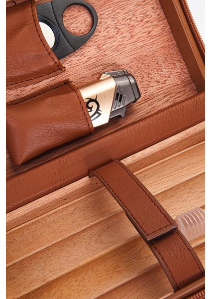 Pq Çakmak Kesicili Taba Deri Puro Taşıma Çantası fırsatları