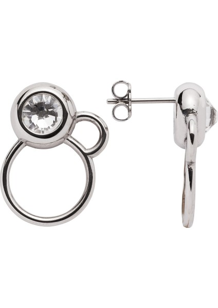 Büyük Swarovski® Kristalli Manyetik Küpe