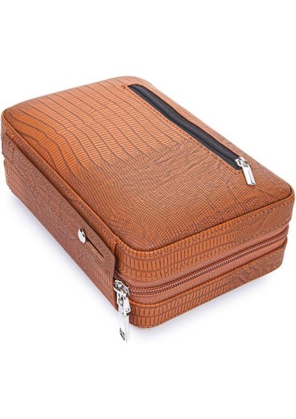 Pq Çakmak Kesicili Açık Kahverengi Deri Puro Taşıma Çantası fiyatları