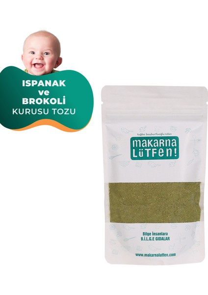 Ispanak ve Brokoli Kurusu Tozu