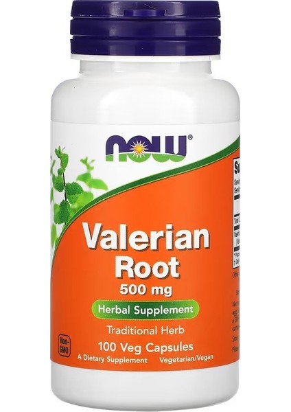 Valerian Root 500 Mg 100 Veg Capsules