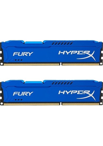 Kingston Hyperx Fury Blue 16GB (2X8GB) 1866 Mhz Ddr3 Ram (HX318C10F/8) 2'li Set