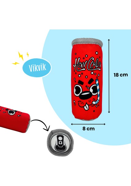 Havcola Peluş Kutu Içecek Köpek Oyuncağı Vikvik Sesli Köpek At Getir Oyuncağı