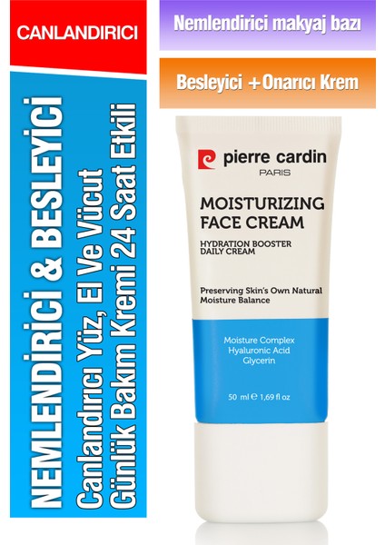 Nemlendirici & Besleyici Canlandırıcı Yüz, El ve Vücut Günlük Bakım Kremi 24 Saat Etkili 50 ml fiyatları