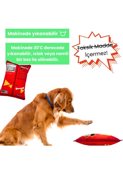 Havritos Peluş Cips Hışırtı Sesli Köpek Oyuncağı Cips Şeklinde Ses Çıkaran Köpek Oyun Arkadaşı